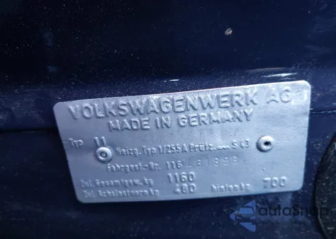 1966 Volkswagen Beetle from USA, damaged, VIN 116461898